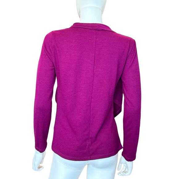 New ~ 1.STATE ~ Long Sleeve Cross Front Cozy Knit Top Size S FALL vibes - Picture 5 of 8